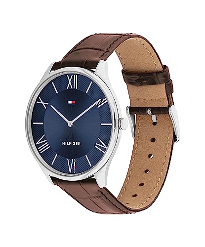 Tommy Hilfiger Men's Brown Leather Strap Watch