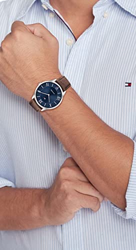 Tommy Hilfiger Men's Brown Leather Strap Watch