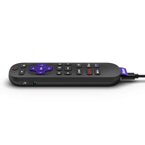 Roku Voice Remote Pro - Rechargeable & Voice-Activated