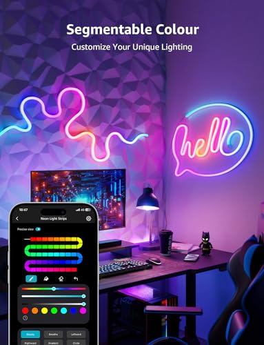 AI Smart Neon Light Strip with Voice Control