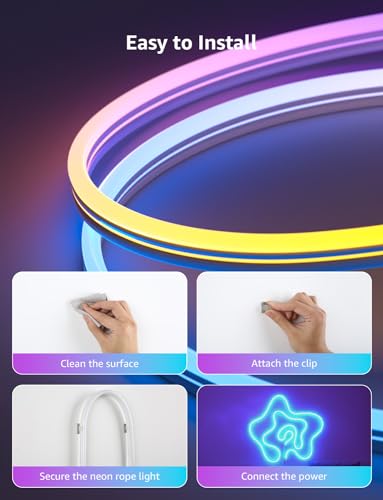 AI Smart Neon Light Strip with Voice Control