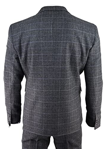 Vintage 1920s Grey Tweed 3-Piece Suit for Men