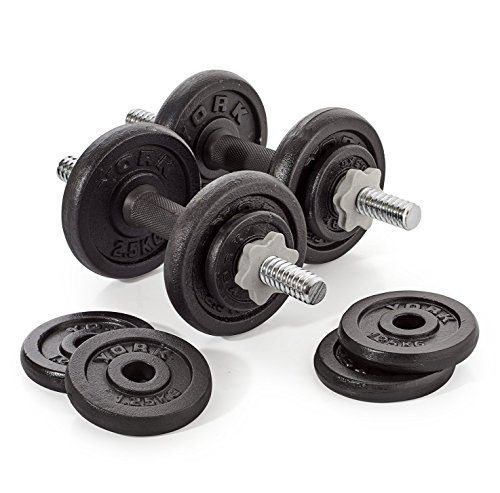 Adjustable 20 kg Cast Iron Dumbbell Set