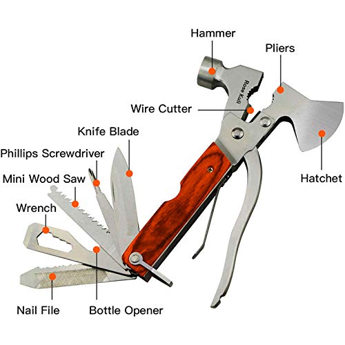 18-in-1 Stainless Steel Multi-Tool for Outdoor Adventures
