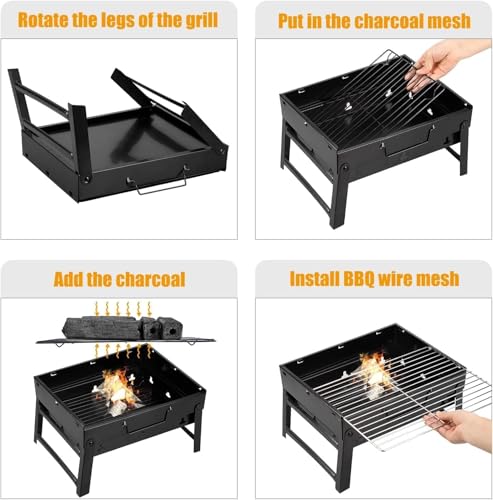 Portable Charcoal BBQ Grill for Outdoor Adventures