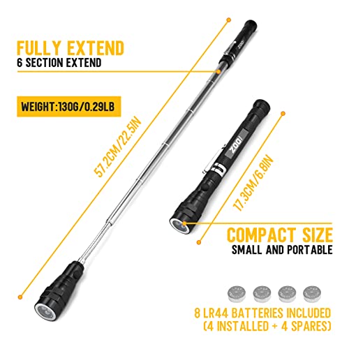 Telescopic Magnetic Pickup Tool with LED Light
