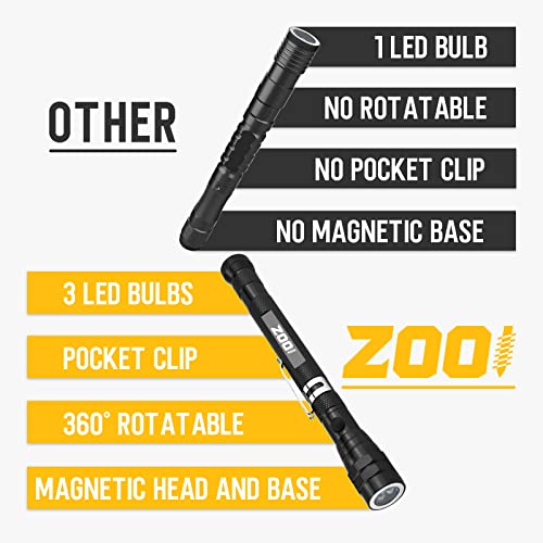 Telescopic Magnetic Pickup Tool with LED Light