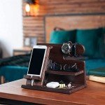 Wooden Bedside Organiser and Docking Station Gift