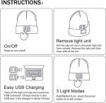 Bluetooth Beanie with LED Lights for Outdoor Activities
