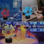 3D Soccer Optical Illusion Lamp for Kids