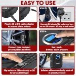FORTEM Digital Tyre Inflator for Cars & Bikes