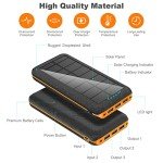 Solar Power Bank 30000mAh for Outdoor Adventures