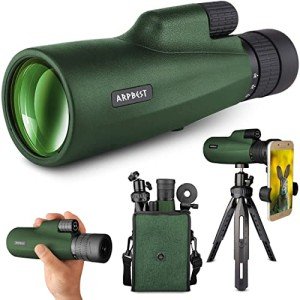 High-Power Monocular Telescope with Smartphone Holder