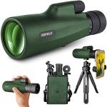 High-Power Monocular Telescope with Smartphone Holder