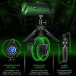 High-Power Monocular Telescope with Smartphone Holder