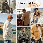 Fleece-Lined Military Style Winter Jacket for Men