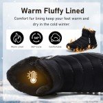 Warm Winter Snow Boots for Men - Black