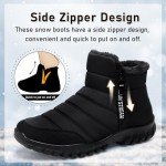 Warm Winter Snow Boots for Men - Black