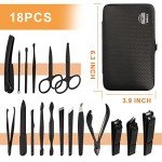 18-Piece Manicure Set for Men – Grooming Gift