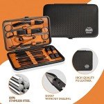 18-Piece Manicure Set for Men – Grooming Gift