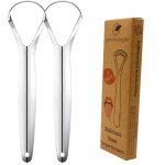 Stainless Steel Tongue Scraper Set for Fresh Breath