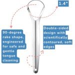 Stainless Steel Tongue Scraper Set for Fresh Breath