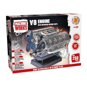 DIY V8 Engine Toy Kit with Augmented Reality