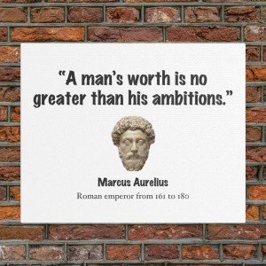 Roman Emperor Quote Canvas Art for Men