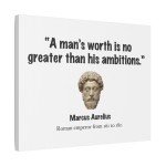 Roman Emperor Quote Canvas Art for Men