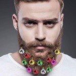 Colorful Beard Bauble Ornaments for Men