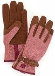 Burgon & Ball Gardening Gloves for Men, Tweed Red