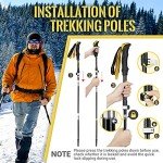 Collapsible Hiking Poles for Men - 2 Pack