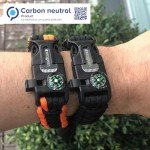 Survival Bracelet Set with Fire Starter & Compass