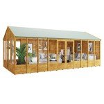 BillyOh 20x10 Dual Entrance Wooden Garden Shed