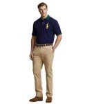 POLO RALPH LAUREN Men's Classic Fit Big Pony Mesh Polo Shirt (Navy MU, L), Navy Mu, Large