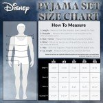 Disney Mens Pyjamas Jack Skellington Donald Duck Grumpy Men's Nightwear Set T-Shirt Long Bottoms PJs M-3XL Loungewear (Black Jack, 3XL)