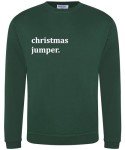 Teesh Clothing Men's Christmas Jumper | Ironic Design (UK, Alpha, M, Regular, Regular, Green)