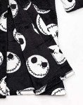 Disney The Nightmare Before Christmas Dressing Gown For Men | Adults Jack Skellington Pocket Black Bathrobe | Tim Burton Movie Pjs Robe XL