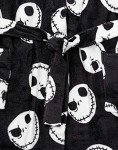 Disney The Nightmare Before Christmas Dressing Gown For Men | Adults Jack Skellington Pocket Black Bathrobe | Tim Burton Movie Pjs Robe XL