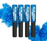Gemstone Fireworks Handheld Smoke flares 90 Seconds pack of 4 (Blue)