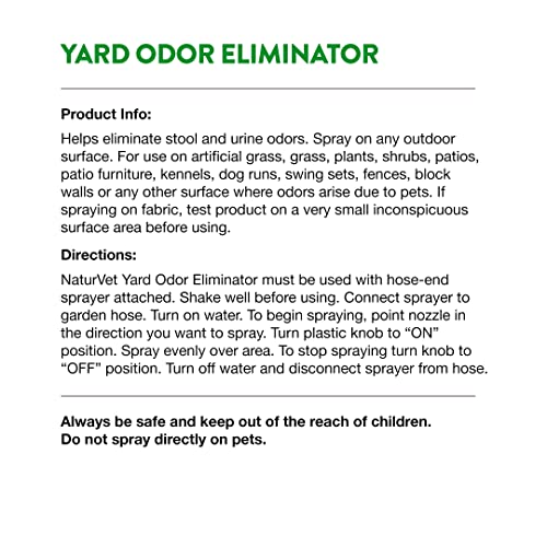 NaturVet Yard Odor Eliminator for Lawn Odors