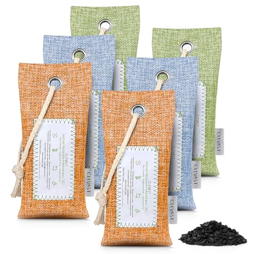 Bamboo Charcoal Air Purifying Bags - 6 Pack