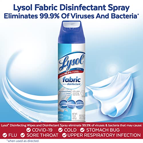 Lysol Fabric Deodorizer Spray, Sundrenched Linen 15 oz