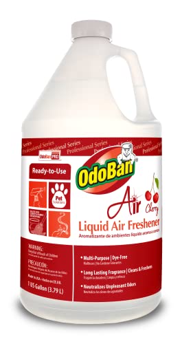OdoBan Cherry Scent Upholstery Deodorizer, 1 Gallon