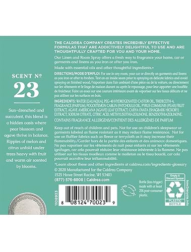 Caldrea Pear Blossom Upholstery Deodorizer Spray 2-Pack