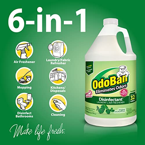 OdoBan Eucalyptus Upholstery Deodorizer, 2 Gallons