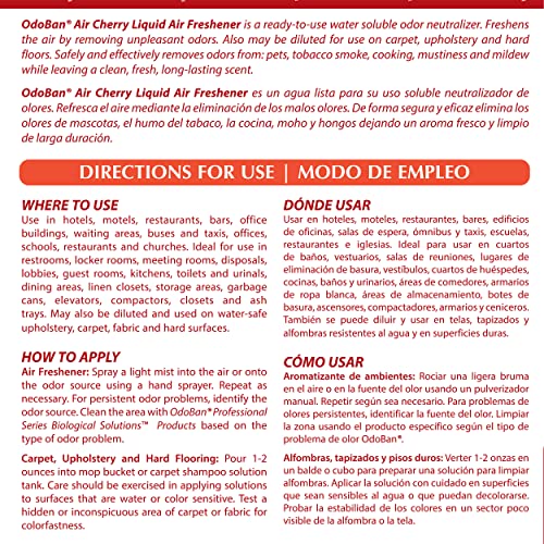 OdoBan Cherry Scent Upholstery Deodorizer, 2-Pack