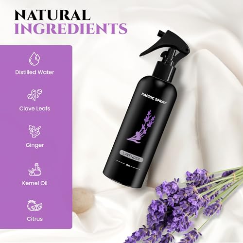 Lavender Fabric Deodorizer Spray with Essential Oils