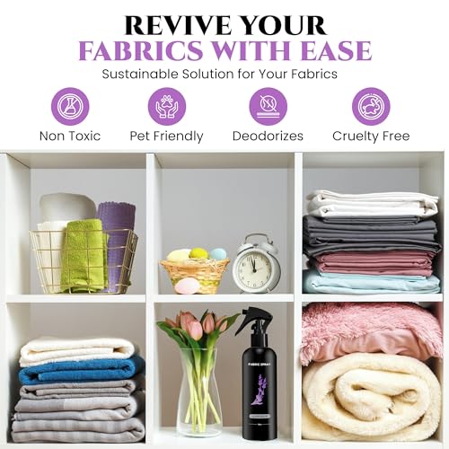 Lavender Fabric Deodorizer Spray with Essential Oils