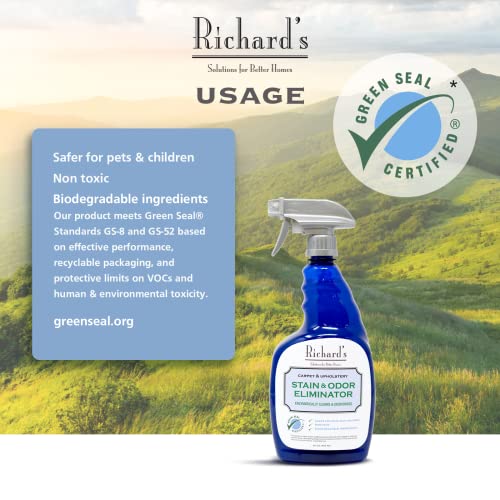 Richard’s Natural Upholstery Odor Eliminator Spray, 32 oz